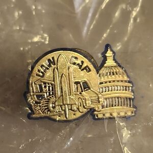 Vintage UAW CAP Lapel Pin United Auto Workers Union